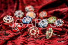 12 X Mix Vintage Look Flower Ceramic Knobs Door Handle Cabinet Drawer Cupboard P