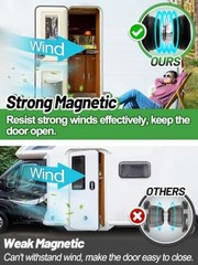 RV Magnetic Door Catch with Adhesives Screws – Easy to Install Camper Trailer 1