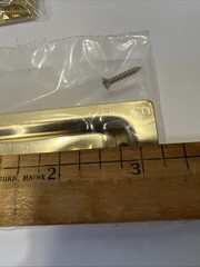National V141 Flush Pull BRIGHT Brass By Sterling Illinois New Lot Of 2 USA