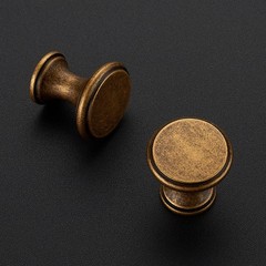 10 PCS Antique Brass Kitchen Cabinet Knobs Solid Zinc Handles Drawer Pulls