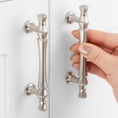 10 Pack 3 Inch Hole Centers, Brushed Nickel Cabinet Pulls Satin Nickel Cabine…