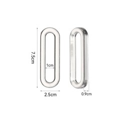 4PCS Self-Adhesive Transparent Door Handles – Soft Grip Cabinet Glass Sliding