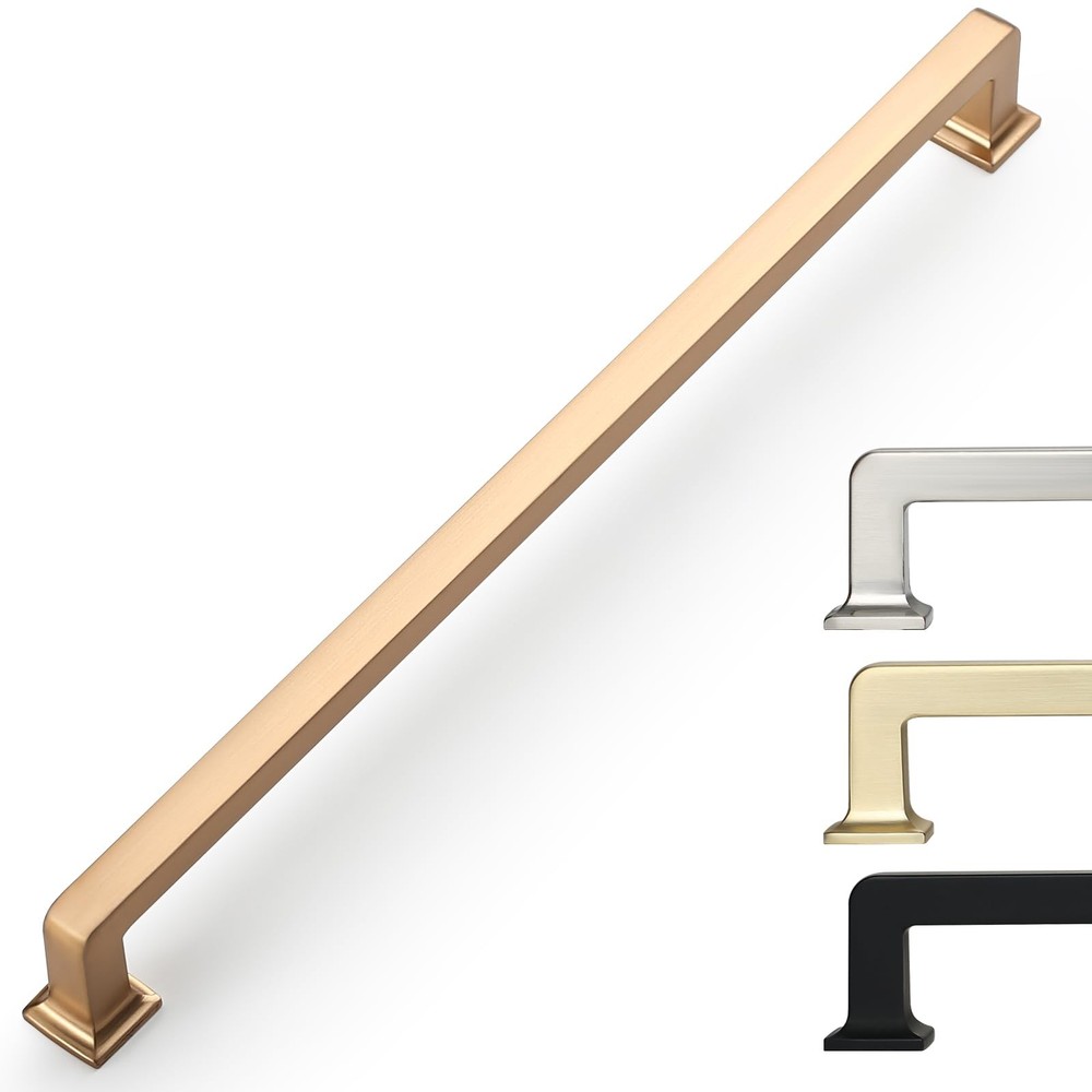 10 Pack 8.8 Inch Cabinet Handles – Champagne Bronze Cabinet Pulls for Kitchen…