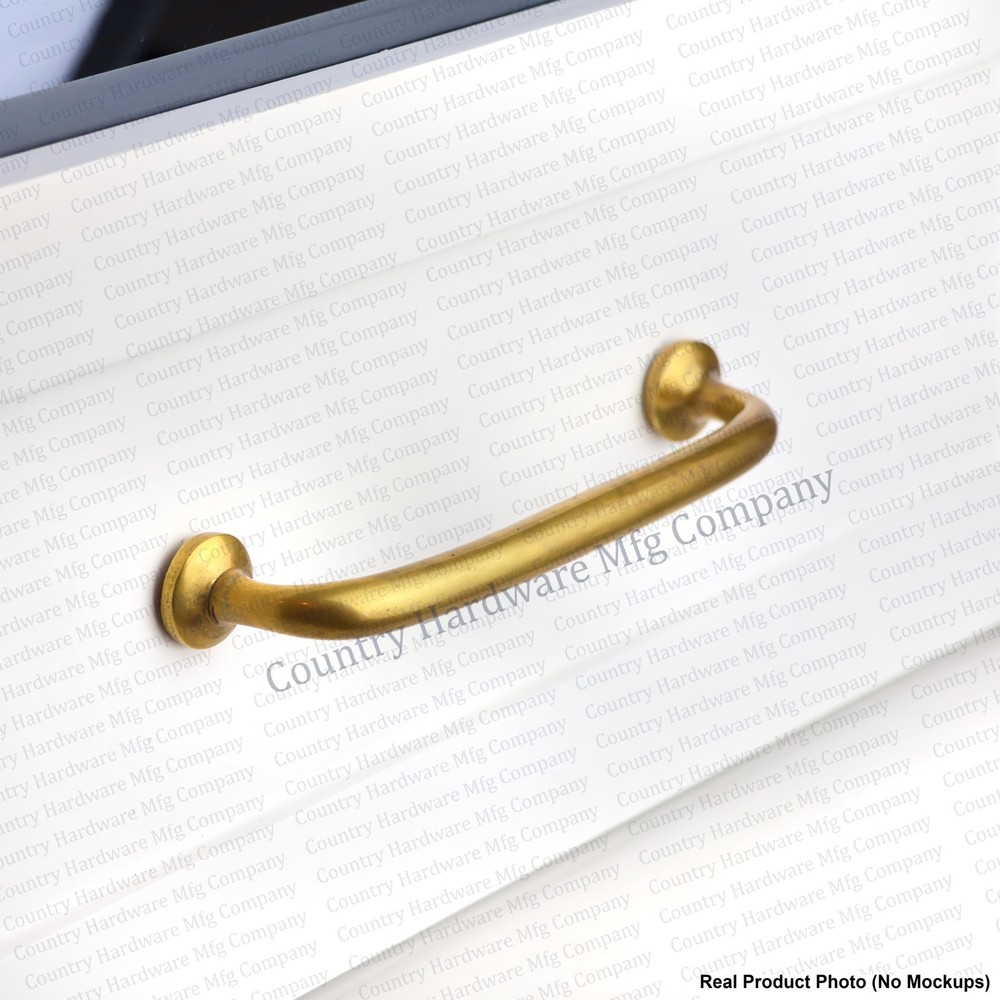 Unlacquered Antique Solid Brass Classic Cabinet Pulls