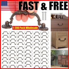 Bail Pull Handles 3″ Antique Drop Drawer Pull Swing Cabinet Dresser Handles Lot