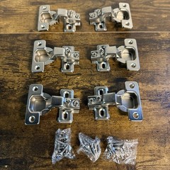 NEW – Lot of Six Silverline Cabinet Hardware Hinges