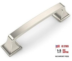 3.75 Inch(96mm) Hole 3.75″/96MM Hole Center Brushed Satin Nickel 10 Pack