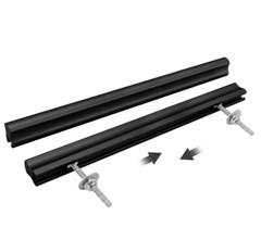 Peaha 10PK Adjustable Cabinet Drawer Pulls Overall Length 224mm/8in Black New