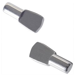 5mm Cabinet Shelf Pegs Spoon Shape Nickel Plated | Metal Support Pins, For Bo…