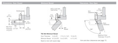 2x Grass 04429A-15 TEC 864 1/4″ Overlay, Screw-on Soft Close Hinge, 108 Degree