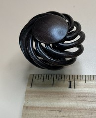 Gliderite 1.5” Twisted Birdcage Cabinet Knobs, Rustic Bronze, Lot-4, 1.5” Screw