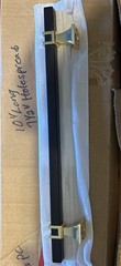 6 Pack 10 Inch Matte Black And Gold Cabinet Drawer Handle Pull 7.5” Hole Spread