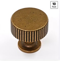 10 Pack Antique Brass Kitchen Cabinet Knobs