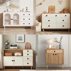 12Pcs 1.5″ Wooden Drawer Knobs Mushroom Cabinet Pulls Light Brown