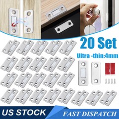20X Strong Magnetic Door Closer Cabinet Catch Latch Punch-Free Closures Stoppers
