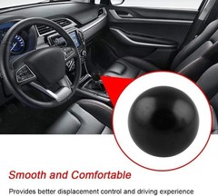 Shift Knob Adapter Kit Universal Car Gear Shifter Lever Round Ball Matte Black