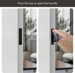 Pocket Door Pull Handle, Door Edge Pull, Matte Black, 1 Pack |