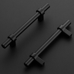 25 Pack Cabinet Handles 3-3/4 Inch Black Cabinet Pulls Matte Black Kitchen Ca…