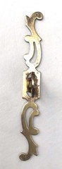 French Provincial Antique Hardware Brass China Cabinet Armoire Knob & Backplate