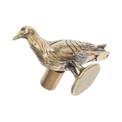 Light Brown Brass Bird Drawer Handles Artistic Animal Pulls for Dresser Cabinets
