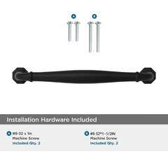 2 Pack 10 Inch Hole Center Matte Black Heavy Duty Solid Cabinet pulls Ideal f…