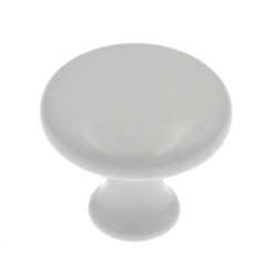 P14255-W White 1 1/8″ Round Cabinet Knob Pull Belwith Hickory Eclipse