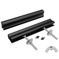 Peaha 6 Pack Adjustable Drawer Pulls Matte Black Cabinet Handles 1in to 4in H…