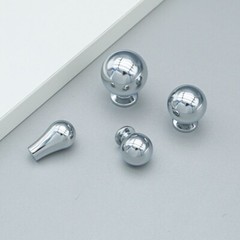 Silver Chrome Cabinet Pull Handle Modern Kitchen Knob Cupboard Handle