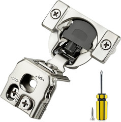 30 Pack 15 Pair 1-3/8 Inch Overlay Soft Close Kitchen Cabinet Hinges Stainless S