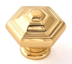 Alno A1530 Brass Geometric 1-1/4″ Geometric Cabinet Knob