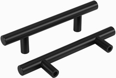 Black Cabinet Handles 30Pack 3inch Hole Center Kitchen Drawer Pulls and Knobs…