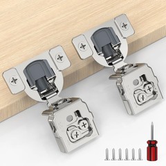 50 Pack 25 Pairs 1-1/4 inch Overlay Soft Close Hinges for Face Frame Kitchen …