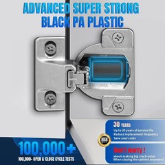 8 PCS Replacement for 30.310-11.02 Blum Cabinet Hinges, 110 & 120 Degree Screw o
