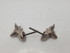 10 Deer Stag Buck Head W/Antlers Door Drawer Cabinet Pull Knob Handle Cast Metal
