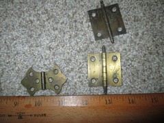 Lot of 8 assorted hinges