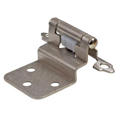 Satin Nickel 3/8 In. Inset Hinge (10-Pairs)