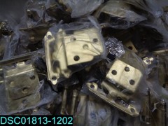 QTY=75:Amerock Hinge 2-1/4″ X 1-3/8″ Face Mount Wrap NonSelf-Closing BrightBrass