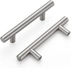4″ T Bar Handles Pulls Knobs Stainless Steel Kitchen Cabinet Door Drawer Lot