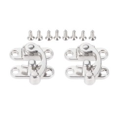 2X Decorative Antique Jewelry Gift Wine Wooden Box Hasp Latch Hook with Screws