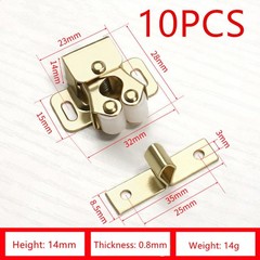 Multi-color 10 Pcs Roller Catch Hardware Fittings Snap Furniture Lock Parts