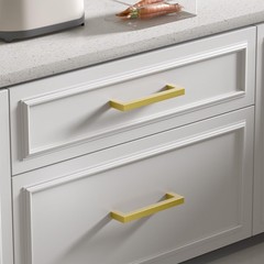 5 Pack 10in Drawer Handles, LSJ12GD256, Antique Brushed Brass, Modern, Top