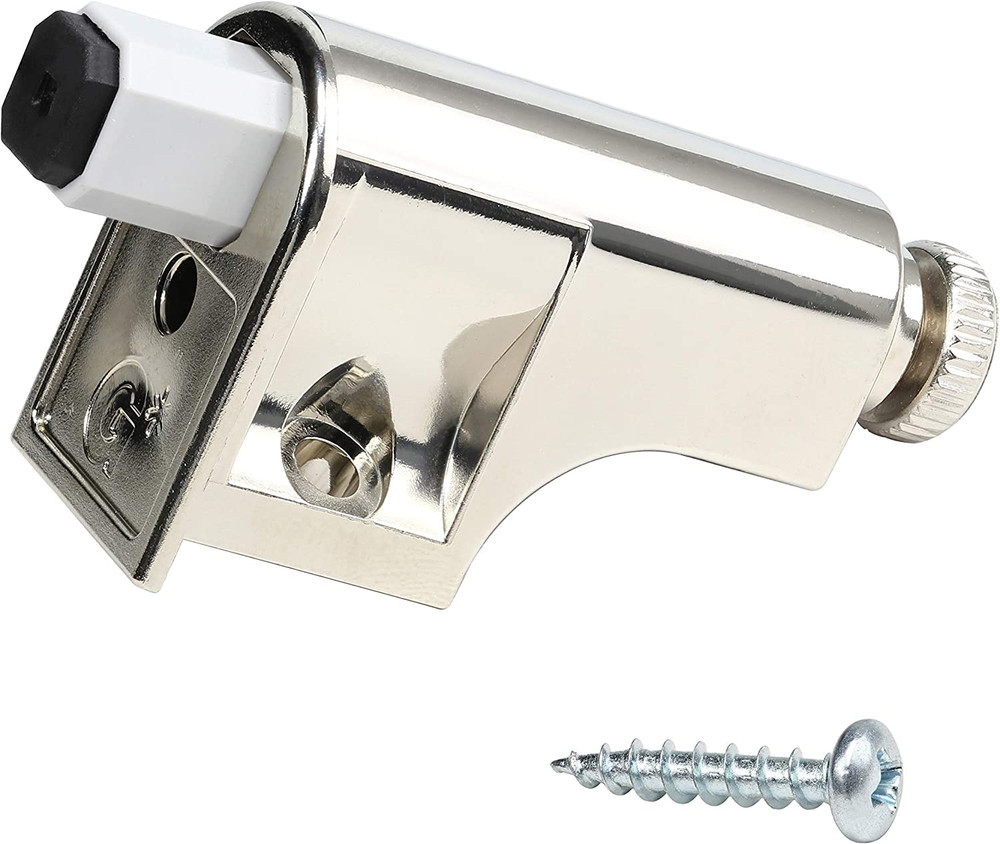 50 Pack Soft Close Cabinet Door Dampers – Polished Nickel Finish