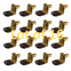 16PCS Shelf Support Pegs 1/4″ Bronze Cabinet Shelves Support Pins