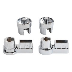 1 Set Bath Hinge Brackets Shower Screen Hinges ABS Chrome Plating Shower Holder