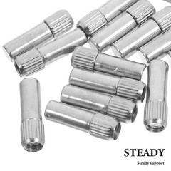 50Pcs Durable Metal Shelf Support Pegs for Home Cabinet Wardrobe Silver Finish
