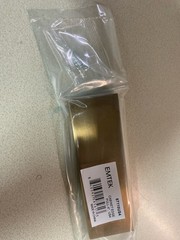 Emtek 87110US4 Edge 4 Inch Center to Center Finger Cabinet Pull – Satin Brass