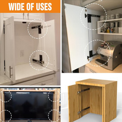 12 Inch Pocket Door Slides 4 PCS, Complete Hidden Sliding Hardware Kit for Inset