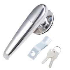 Level Handle Cam Lock Zinc Alloy Chrome Finished L Shape Keys MS308-3