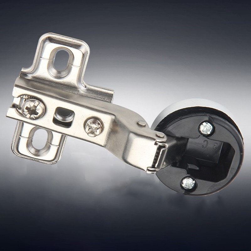 2pcs Cabinet Hinges Steel Kitchen Glass Cabinet Wardrobe Door Hinges W/Screws
