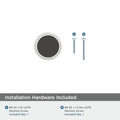 BP36857FBPN | Mergence 1-3/8 inch (35mm) Diameter Matte Black/Polished Nickel